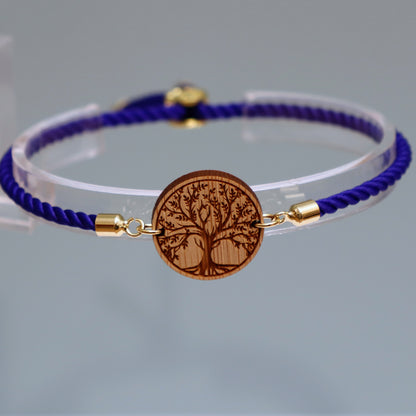 Arbre de Vie – Symbole de Croissance et de Connexion - Bracelet Bleu