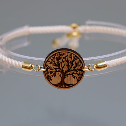 Arbre de Vie – Symbole de Croissance et de Connexion - Bracelet Ivoire