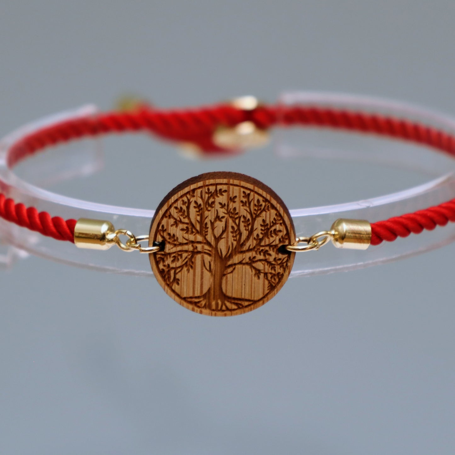 Arbre de Vie – Symbole de Croissance et de Connexion - Bracelet Rouge