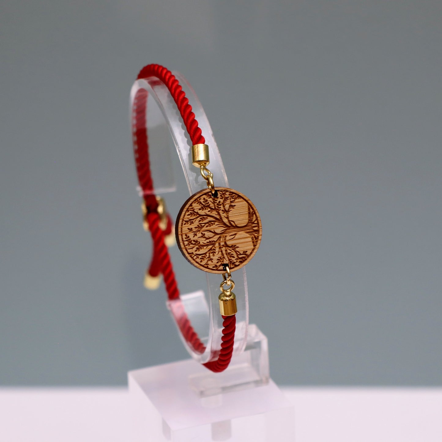 Arbre de Vie – Symbole de Croissance et de Connexion - Bracelet Rouge