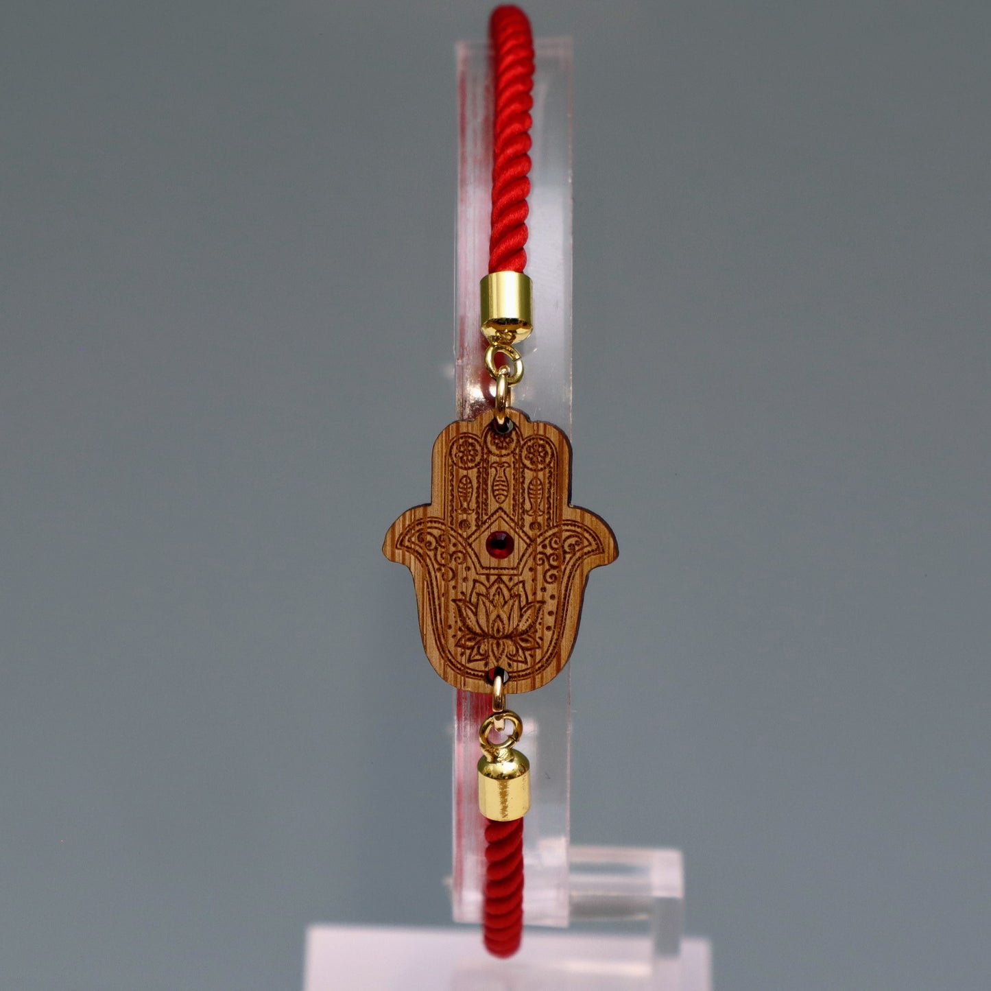 Main de Fatma : Symbole de Protection et de Bienveillance - Bracelet Rouge avec cristal Swarovski