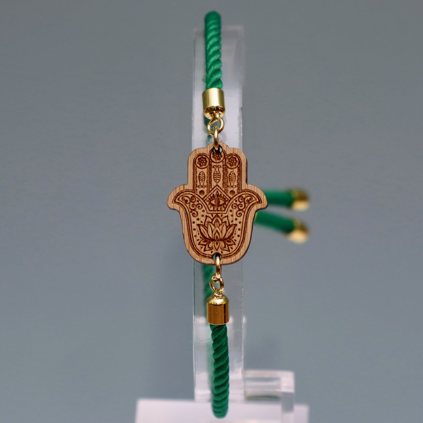 Main de Fatma : Symbole de Protection et de Bienveillance - Bracelet Vert